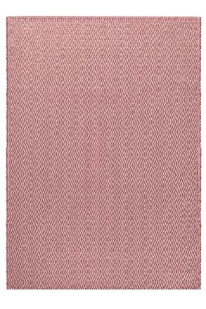AFK Living Alfombra de fibras recicladas tejida a mano rosa 160 x 230 cm