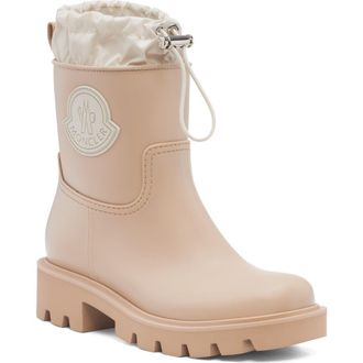 Moncler Kickstream Waterproof Rain Boot in Tan at Nordstrom, Size 11Us