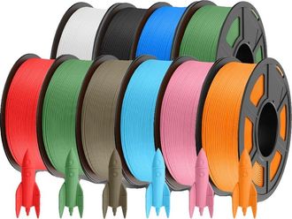 OEM Filamento Para Impresora 3d, Material Pla, Acabado Mate, Pla Mat 10mix-9