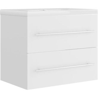 vidaXL Mueble Con Lavabo Madera De Ingenier&iacute;a Blanco Vidaxl