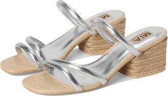 Mia MLE-Inara-L Womens Dress Sandals Silver : 8.5 M, Leather