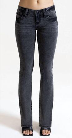 Miss Me Womens Low-Rise Boot Cut Jeans In Vintage_Black