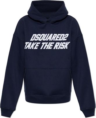Dsquared2 Hoodies & sweatvesten, Heren, Blauw, 2Xl, Sweatshirts & Hoodies