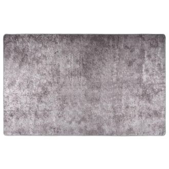 vidaXL Alfombra Lavable Antideslizante Gris 160x230 Cm Vidaxl