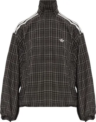 adidas Fitness, Dames, Bruin, S, Polyester, Blousy Check Track Top