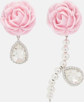 Magda Butrym Pendientes Rose adornados