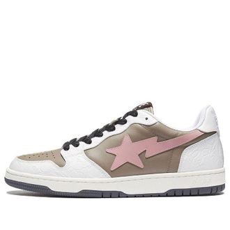 A Bathing Ape Sk8 Sta White Tan Pink 1H20-191-030-WB
