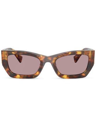 Miu Miu Eyewear Occhiali da sole con logo - Marrone