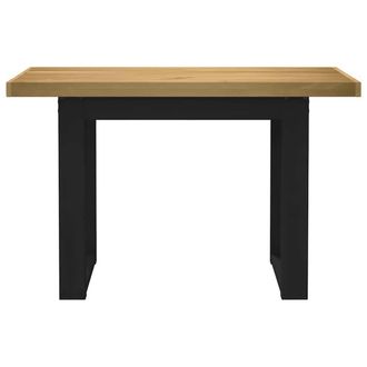 Berkfield Home Decorative Desk NOAIN U-Shaped Legs 120x50x75 cm Solid Wood Pine in Brown | Size: 120 x 50 x 75 cm