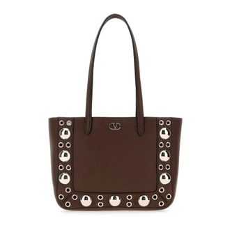 Valentino Garavani Shoulder Bags, female, Brown, Size: ONE SIZE Mini Nellc&ocirc;te Shopping Bag