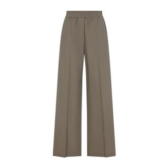 Brunello Cucinelli Brunello Cucinelli, Wide Trousers, female, Brown, Size: 2XS Duna Trousers