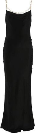 Cult Gaia Macelyn Gown - Dames - Avondkleed - Zwart - 2XS - Polyester - Kleedjes