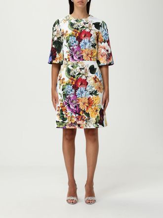 Dolce & Gabbana Floral Print Cotton Sheath Mini Dress
