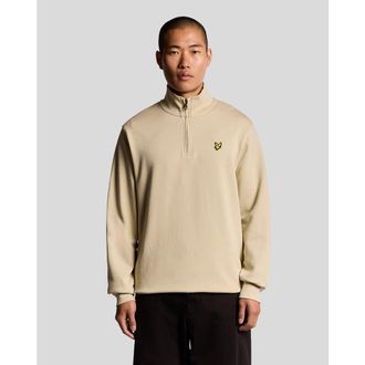 Lyle & Scott Loopback Quarter Zip Sweat in Grey Taupe at Nordstrom, Size Xx-Large