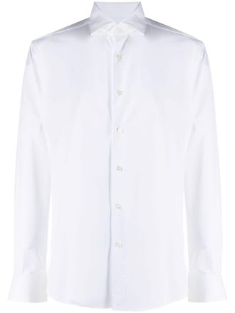 Xacus long-sleeve poplin shirt - White