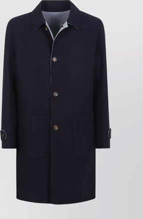 Eleventy reversible coat with back vent detail