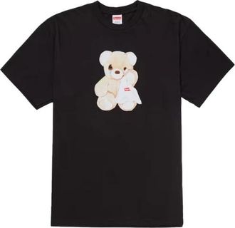 SUPREME Bear Tee Zwart Streetwear Mode - Heren - T-shirts - Zwart - M - Katoen - Tops