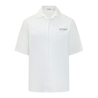 Off-white Short Sleeve Shirts, male, White, Size: S Short Sleeve Shirt