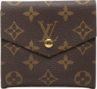 Louis Vuitton Brown Pvc Leather Wallet (Bi-Fold) (Pre-Owned)