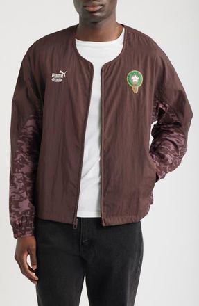 Puma x Morocco x Salehe Bembury King Track Jacket in Chocolate Brown at Nordstrom, Size Xx-Large