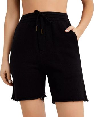 SER.O.YA Zwarte Katoenen Shorts Chris - Dames - Bermuda - Zwart - 2XS - Katoen - Korte Broeken