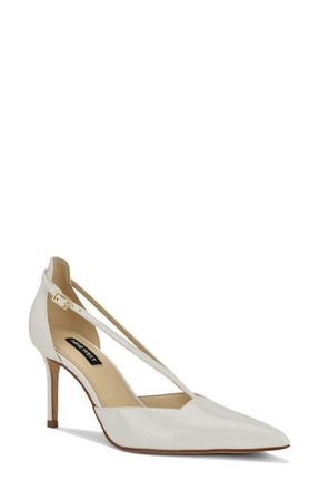 Nine West Collae Pointed Toe Pump in White at Nordstrom, Size 8.5
