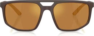 Emporio Armani Occhiali da sole squadrati - Giallo