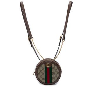 Gucci Pre-owned Gucci Mini GG Supreme Web Ophidia Round Backpack Ladies F1ANL1S1VADYBXLH