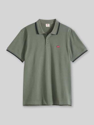 Levi's Regular Fit Poloshirt mit Logo-Stitching in Oliv, Gr&ouml;&szlig;e XXL