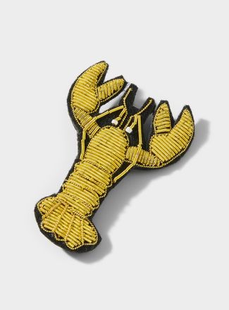 Le 31 Mens Expressive embroidered brooch