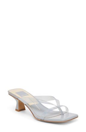 Dolce Vita Brevel Vinyl Translucent Strap Sandal in Dusty Blue Jelly at Nordstrom, Size 7.5