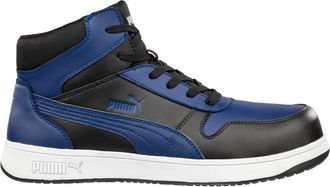 Puma Mens Frontcourt Mid Safety Work Shoes In Blue/black