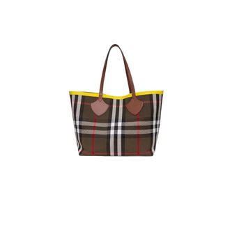 Burberry Large Check Tote - - Bags - Donna - Multicolore - ONE SIZE