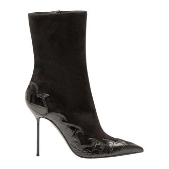 PARIS TEXAS Lidia 105 Queen of Hearts Enkellaars - Dames - Schoenen - Zwart - Maat: 38 EU Leer