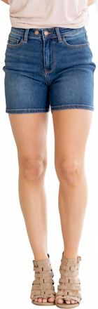 Judy Blue Two Button Dad Short In Denim