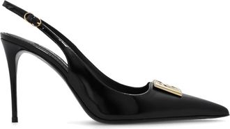 Dolce & Gabbana Leren pumps - Dames - Pumps - Zwart - 37 1/2 EU - Leer - Schoenen