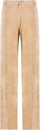 Herno Rechte broek - Dames - Straight fit broeken - Beige - XL - Broeken