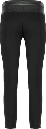 Pinko Leather And Stretch Fabric Pants