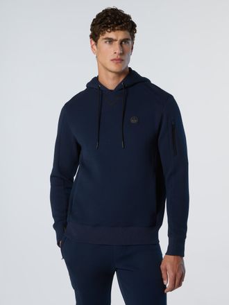 North Sails Hoodie Piqu&eacute; Scuba stof