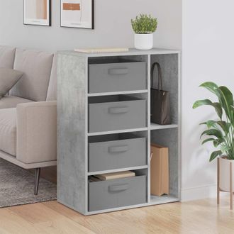 vidaXL Vidaxl Credenza Grigio Cemento 60 X 33,5 X 84 Cm
