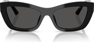 Jimmy Choo London 54mm Cat Eye Sunglasses in Black at Nordstrom