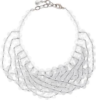 Emporio Armani Collana con sfere sfaccettate - Bianco