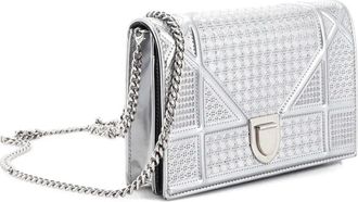 Dior Clutch Diorama con catena - Argento