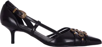 Pinko Slingback Pointed-Toe Shoes With Decorative Buckles