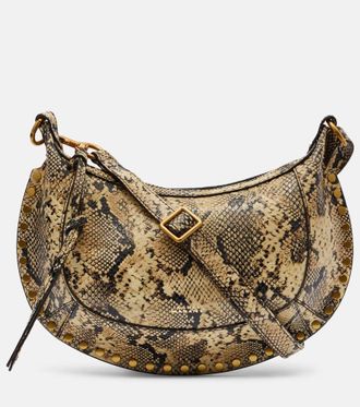 Isabel Marant Oskan Moon snake-effect leather shoulder bag