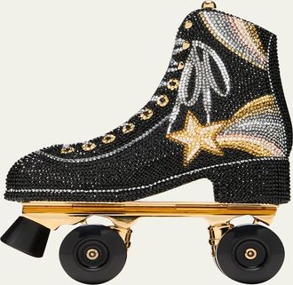 Judith Leiber Skate Night Roller Skate Crystal Minaudiere