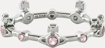 Vivienne Westwood Felicia Ring Platinum-pink-orange-cz Platinum-pink-orange-cz Unisex