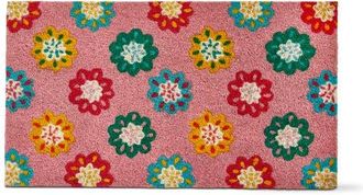Tag Flower Burst Non-Slip Coir Doormat Multi 30 x 17 x 1 in in Pink at Nordstrom, Size Medium