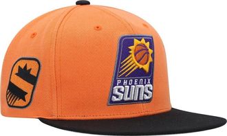 Mitchell & Ness Mens Mitchell & Ness Orange/Black Phoenix Suns Side Core 2.0 Snapback Hat at Nordstrom