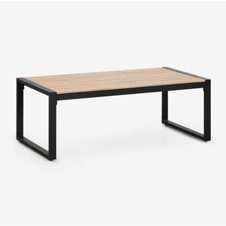 Sklum Sklum - Tavolino da giardino rettangolare 110x55 cm in alluminio Lipov
